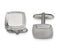 Stainless Steel Satin Square Cuff Links, 16X17MM