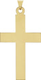 Latin Cross 14k Yellow Gold Pendant(25.7X12MM)