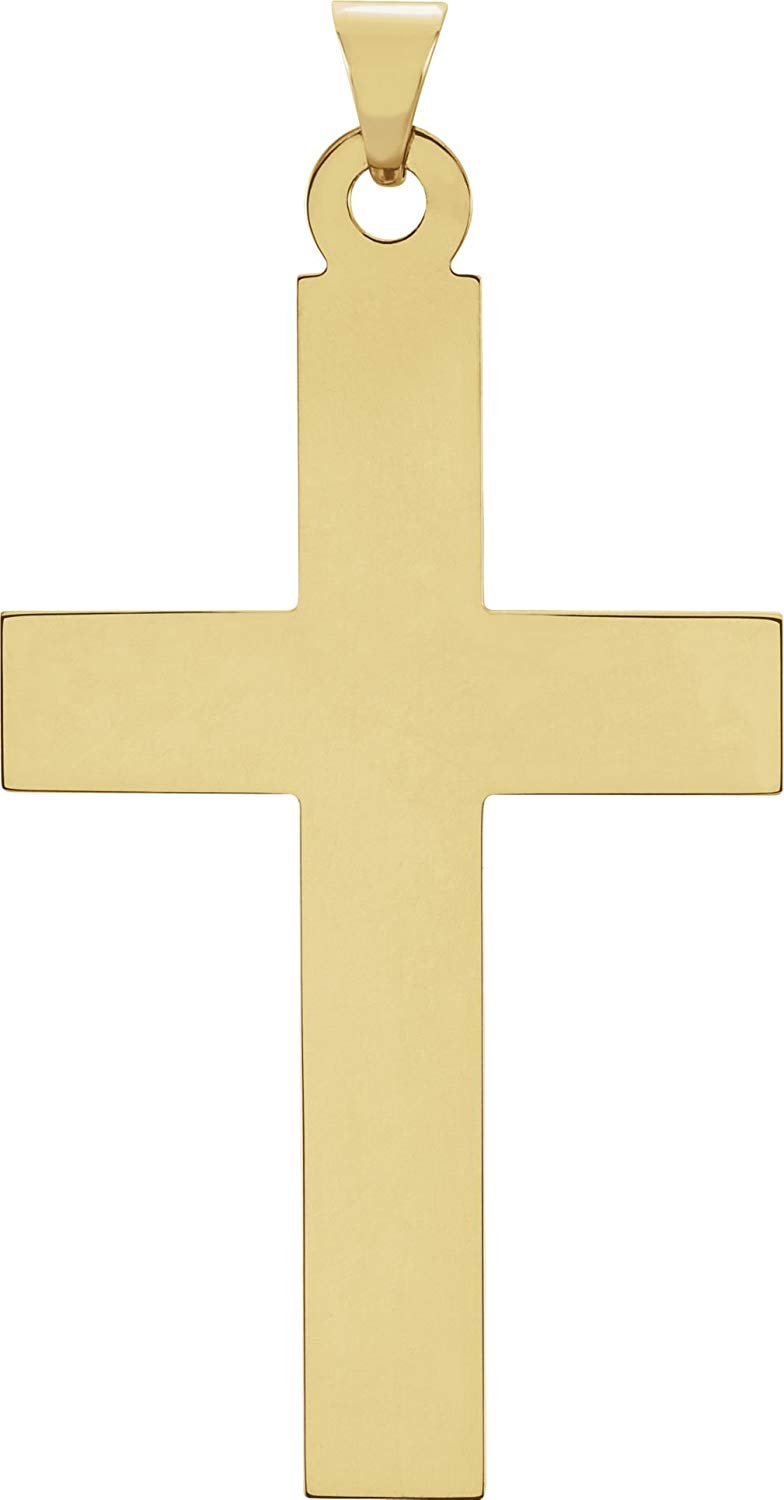 Latin Cross 14k Yellow Gold Pendant(25.7X12MM)