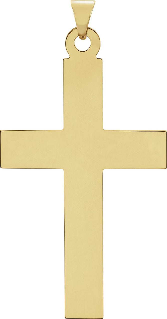 Latin Cross 14k Yellow Gold Pendant(30X14MM)