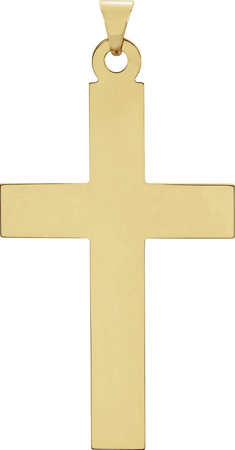 Latin Cross 14k Yellow Gold Pendant(30X14MM)