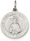 Rhodium-Plated Sterling Silver Spainsh St. Gabriel Medal Pendant (21X19MM)