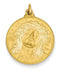 14k Yellow Gold Jesus Medal Pendant (28X21MM)