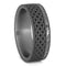 Gibeon Meteorite, Sandblasted Titanium Celtic Love Knot 7.5mm Comfort-Fit Wedding Band