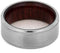 Brushed Titanium 8mm Comfort-Fit Bloodwood Band, Size 6