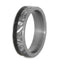 Dinosaur Bone, Gibeon Meteorite 6mm Comfort-Fit Matte Titanium Wedding Band