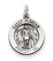 Sterling Silver Antiqued St. Florian Medal (22X15MM)