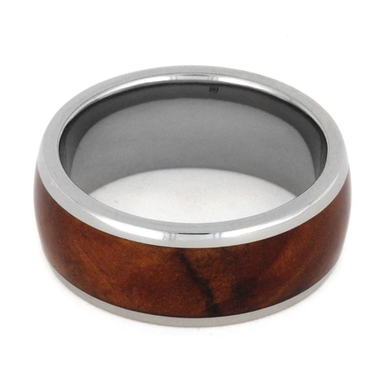 Exotic Coolibah Wood 8mm Titanium Comfort-Fit Band