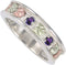 Black Hills Gold Amethyst Sterling Silver, 12k Rose Gold, 12k Green Gold Ring, Size 7.75