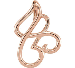 Freeform Pendant, 14k Rose Gold