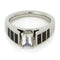 Rainbow Moonstone Cathedral 14k White Gold, Dinosaur Bone 5mm Comfort-Fit Band