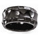 Edward Mirell Black Titanium Faceted Edges 12mm Wedding Band