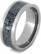 Blue Cobaltium Mokume Gane Inlay 8mm Comfort-Fit Titanium Wedding Band, Size 6.25