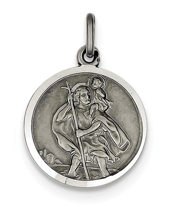 Sterling Silver St. Christopher Medal (25X30MM)