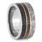 The Men's Jewelry Store (Unisex Jewelry) Dinosaur Bone, Gibeon Meteorite, Koa Wood 10mm Titanium Comfort-Fit Wedding Band