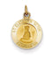 14k Yellow Gold St. Elizabeth Seton Medal Charm (19X12MM)