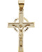 Celtic Crucifix 14k Yellow Gold Pendant (30.5X20.5MM)