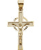 Celtic Crucifix 14k Yellow Gold Pendant (24.5X15.5MM)