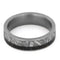 Dinosaur Bone, Gibeon Meteorite 6mm Comfort-Fit Matte Titanium Wedding Band