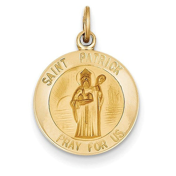 14k Yellow Gold St. Patrick Medal Charm (23X15MM)