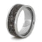 Dark Deer Antler 9mm Comfort-Fit Titanium Ring