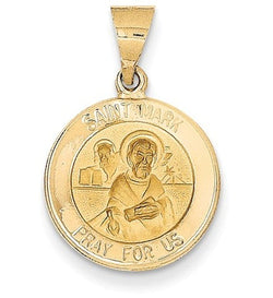 14k Yellow Gold St. Mark Medal Pendant (18X15MM)