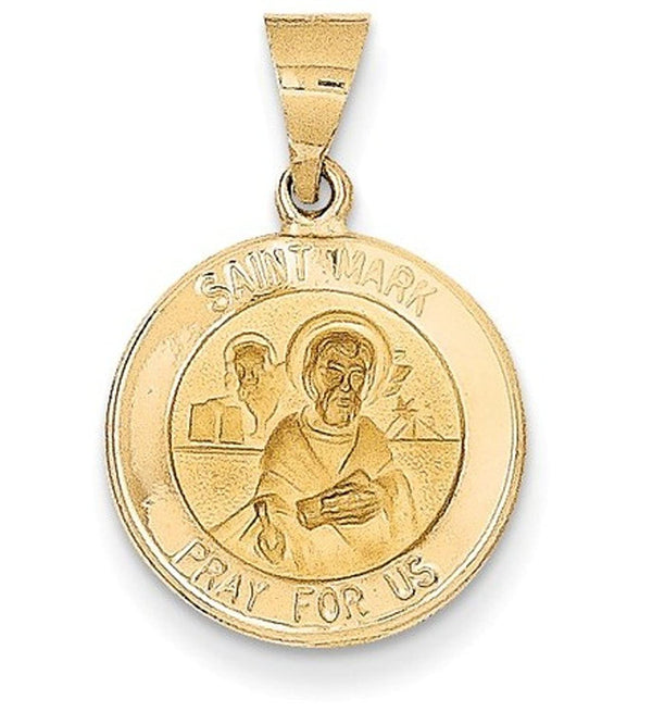 14k Yellow Gold St. Mark Medal Pendant (18X15MM)