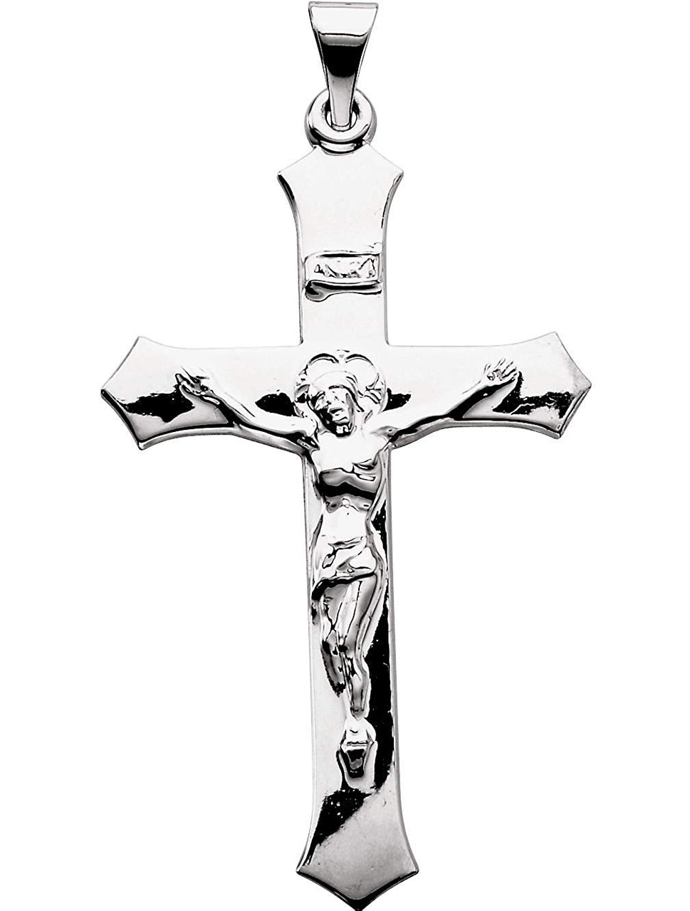 Passion Crucifix Sterling Silver Pendant (39X25.5MM)