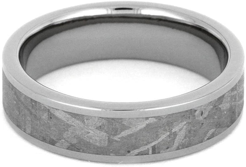 Gibeon Meteorite 6mm Titanium Comfort-Fit Wedding Band, Size 6