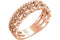 Diamond Stacking Ring, 14k Rose Gold (.11 Ctw, G-H Color, I1 Clarity), Size 6