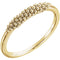 Cluster Beaded Comfort-Fit Ring, 14k Yellow Gold