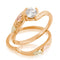 Diamond Bypass Engagement Ring, 10K Yellow Gold, 12k Green and Rose Gold Black Hills Gold Motif, Size 5