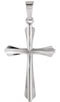 Star Cross 14k White Gold Pendant