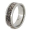 Deer Antler Inlay 8mm Comfort-Fit Titanium Band