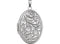 Sterling Silver Vintage Design Oval Locket