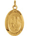 14k Yellow Gold St. Joseph Oval Medal (25x18 MM)