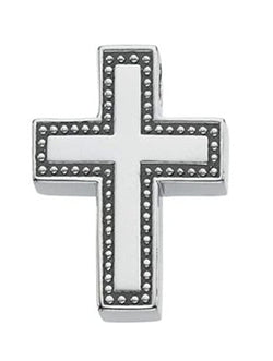 Coticed Cross Sterling Silver Pendant (21X16.25MM)