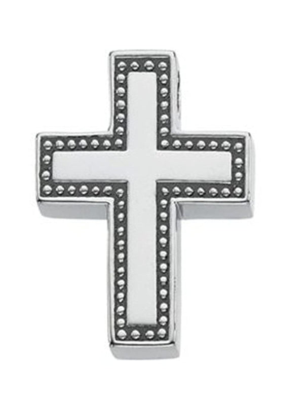 Coticed Cross Sterling Silver Pendant (21X16.25MM)