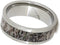 Deer Antler Inlay 8mm Comfort-Fit Titanium Band, Size 5.25