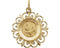 14k Yellow Gold First Holy Communion Medal (20x18.5 MM)