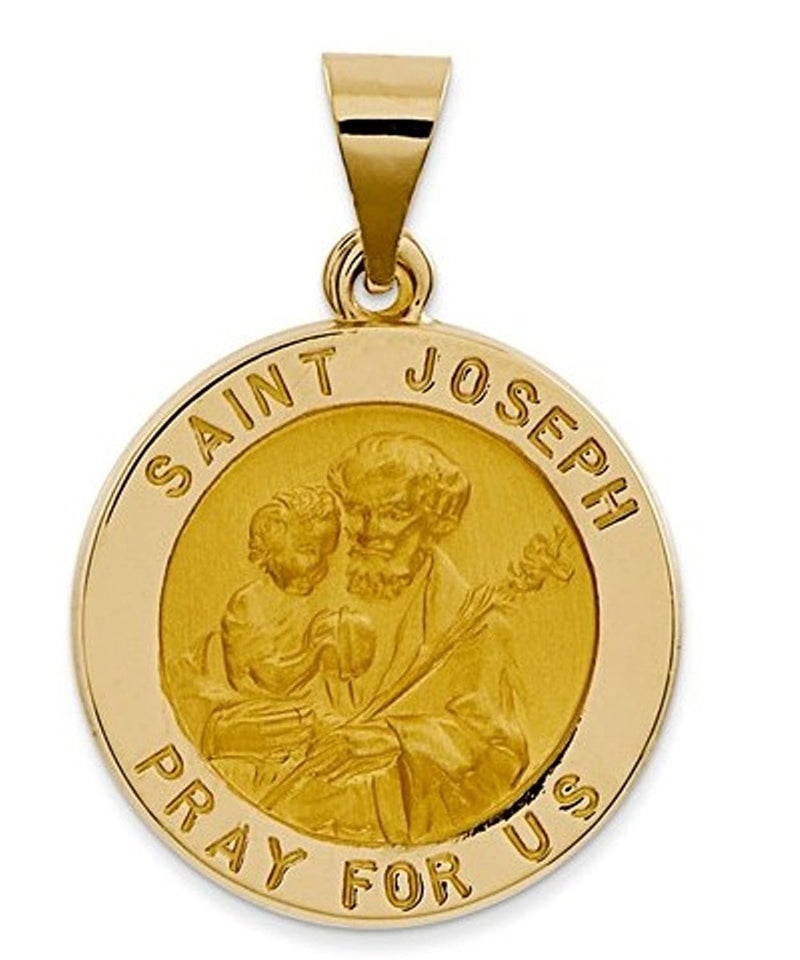 14k Yellow Gold St. Joseph Medal Pendant(21X19MM)