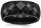 Edward Mirell Black Titanium Faceted 9mm Wedding Band, Size 13