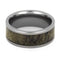 Deer Antler Inlay 8mm Comfort-Fit Titanium Band