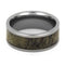 Deer Antler Inlay 8mm Comfort-Fit Titanium Band