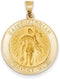 14k Yellow Gold St. Florian Medal Pendant (28X26MM)