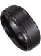 Satin Black Titanium Center 9mm Comfort Fit Band