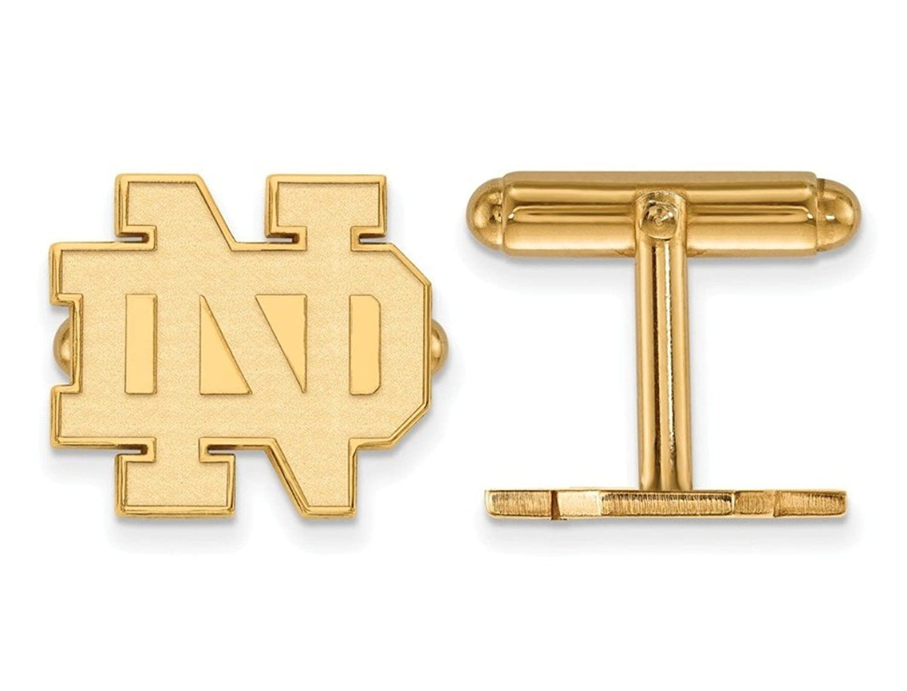 Gold-Plated Sterling Silver University Of Notre Dame Cuff Links, 15X15MM