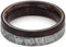 Gibeon Meteorite, Ruby Redwood 6mm Comfort-Fit Titanium Wedding Band, Size 7