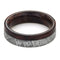 Gibeon Meteorite, Ruby Redwood 6mm Comfort-Fit Titanium Wedding Band