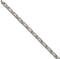 Men's Brushed and Polished Grey Titanium 8mm Link Bracelet, 8.5 Inches